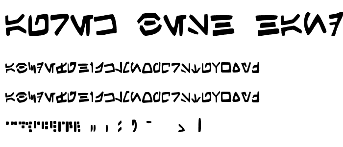Aurek-Besh Hand font